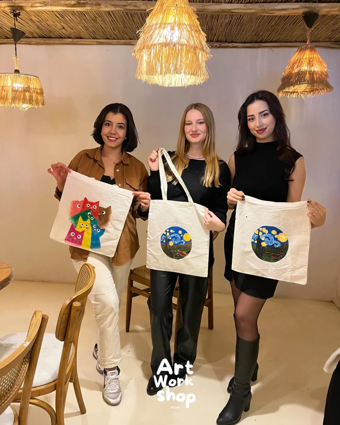 Çanta boyama atölyesi